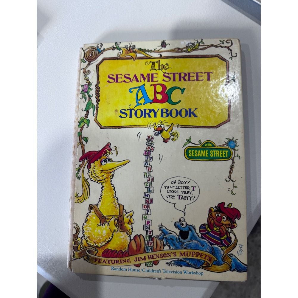 Vintage Sesame Street ABC Storybook Hardcover Jim Henson Muppets Random House